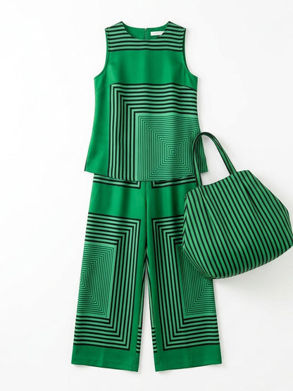 Loose Sleeveless Round-Neck Vest Top
