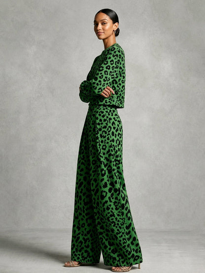 Printed Contrast Color Loose Long Sleeves Round-neck Sweatshirt Tops