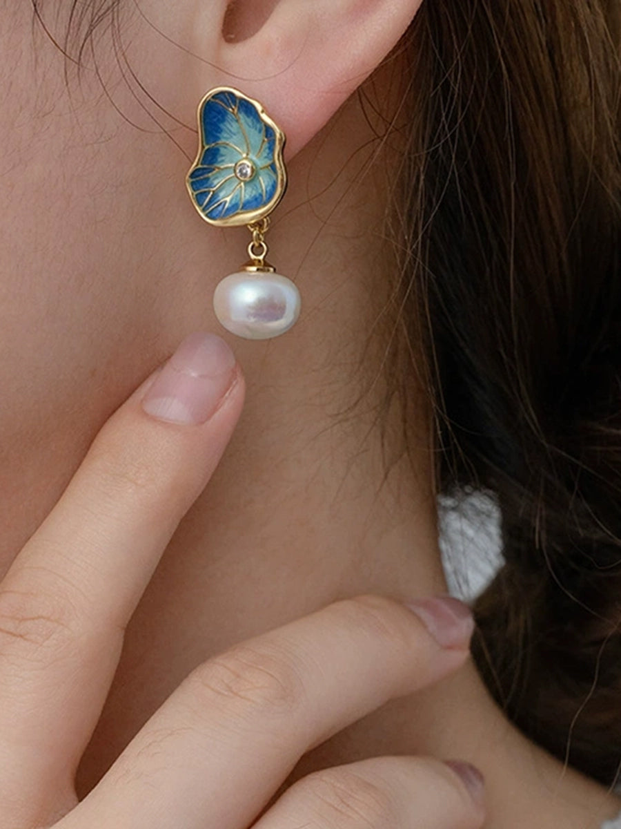 Contrast Color Rhinestone Eardrop Accessories