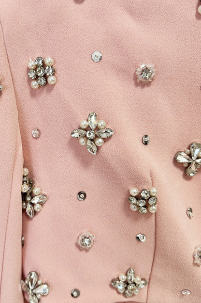 Crystal Cape Sleeve Maxi Dress