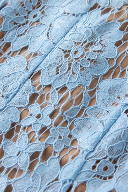 Ariana Floral Lace Sleeveless Midi Dress