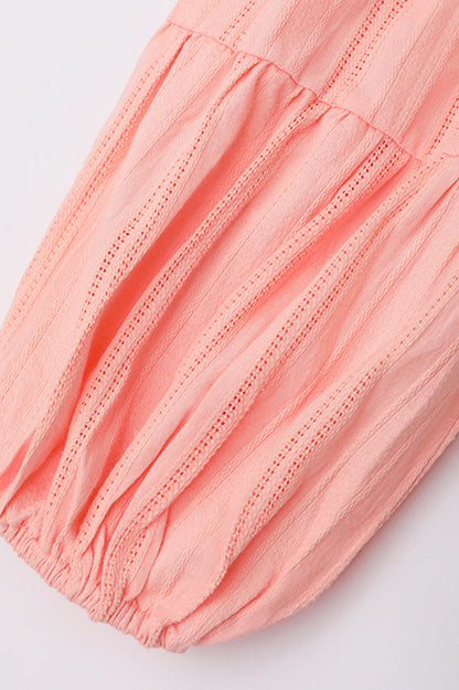 Sabina Stand Collar Lace Trim Maxi Dress