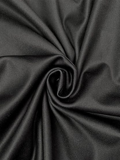 A-Line High Waisted Contrast Color Hollow Round-Neck Maxi Dresses