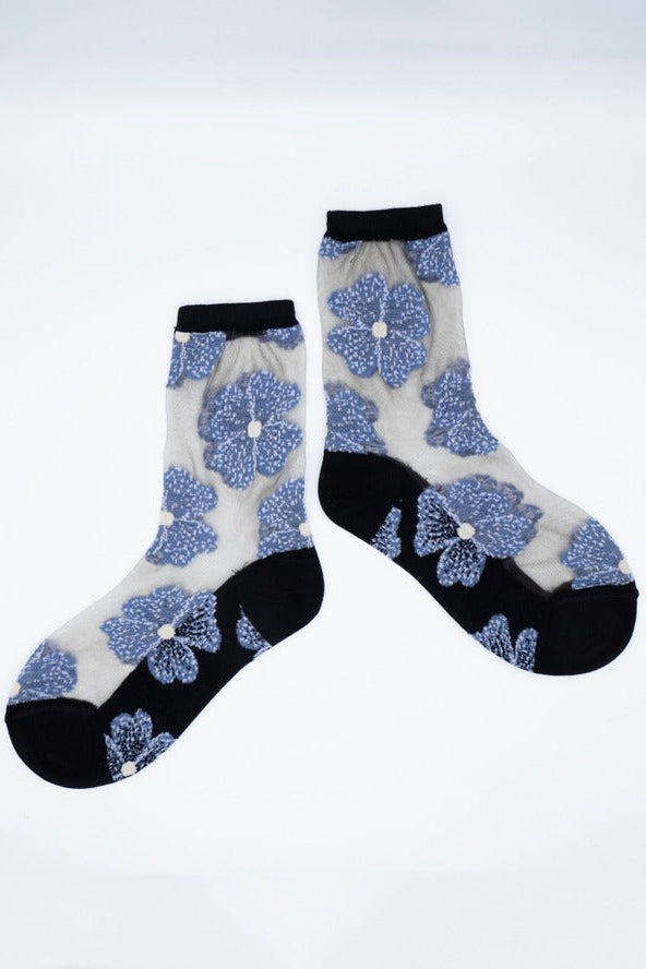 Transparent Floral Gift Socks