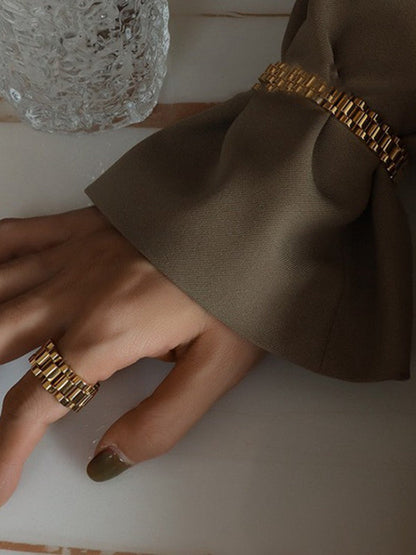 Bague originale, simple et cool, couleur unie 