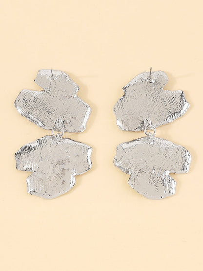 Geometric Solid Color Drop Earrings Earrings Accessories