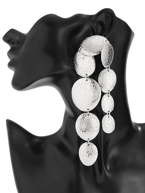 Geometric Tasseled Drop Earrings Necklaces Accessories