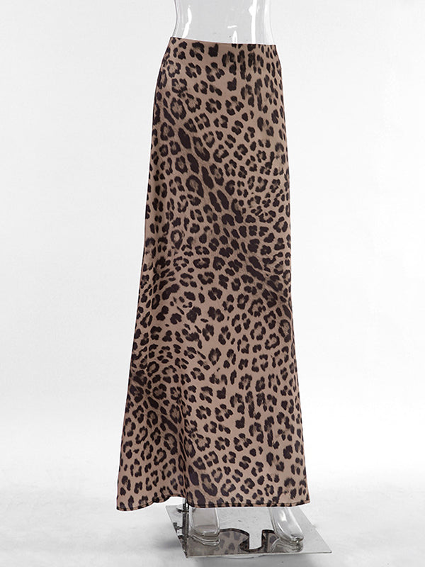 Jupes moulantes sirène léopard 