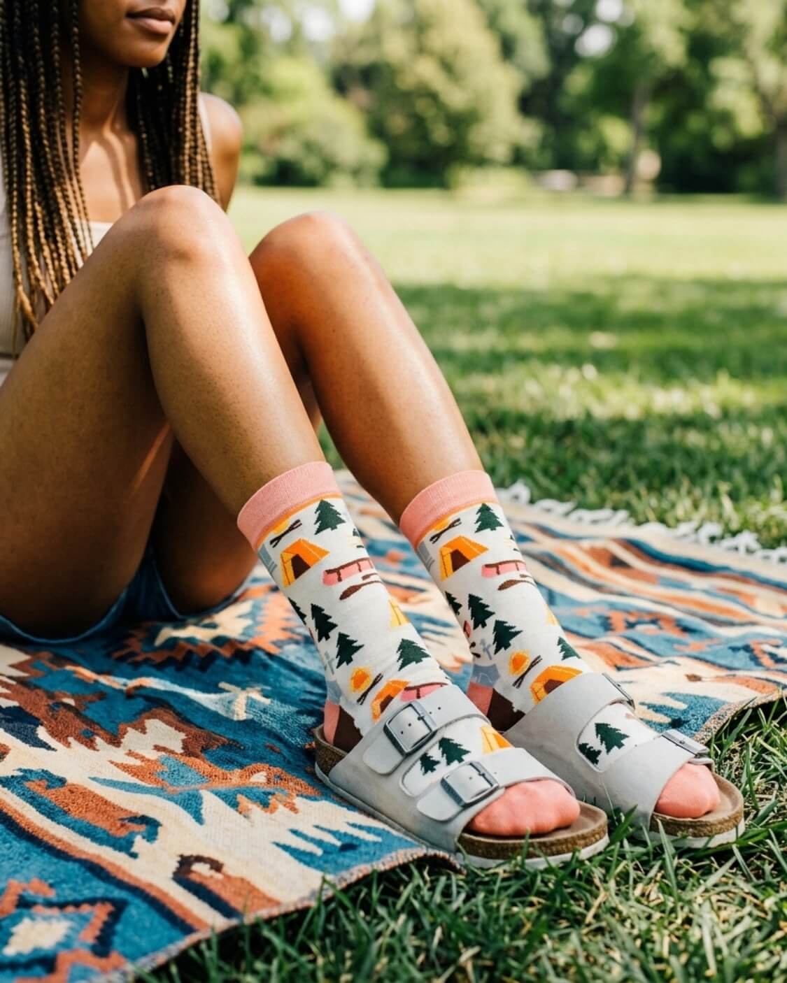 Crew Socks, Happy Camper