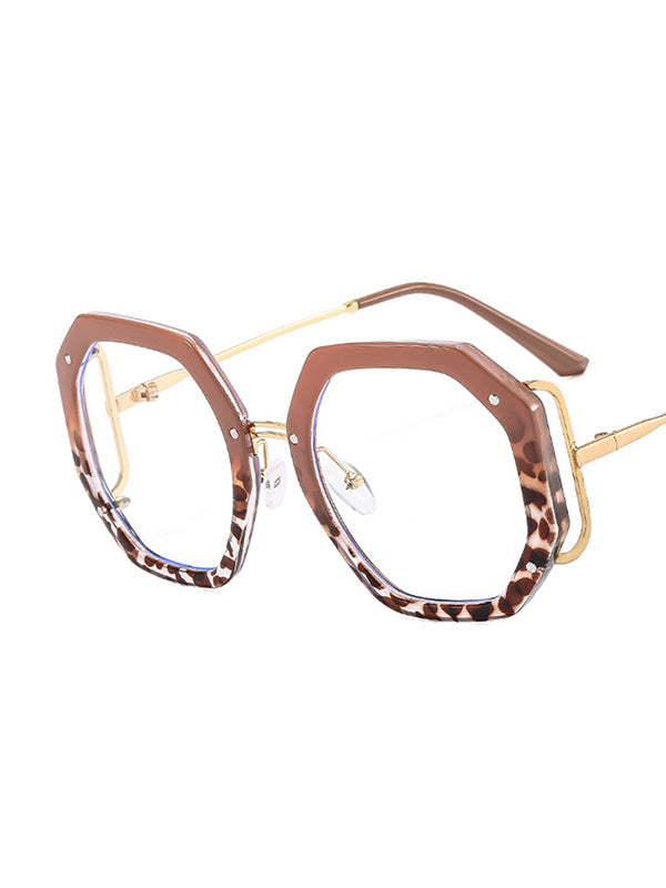 Geometric Glasses & Goggles COFFEE One_size