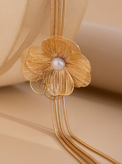 Flower Shape Tasseled Necklaces Accessories