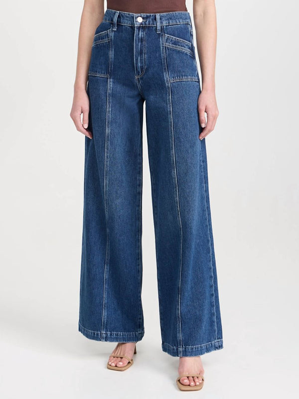 High Waisted Pockets Solid Color Jean Pants Bottoms