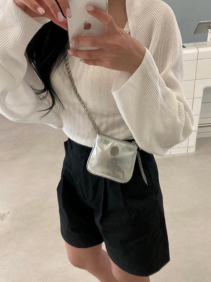 Chains Shiny Split-Joint Bags Accessories Crossbody Bags