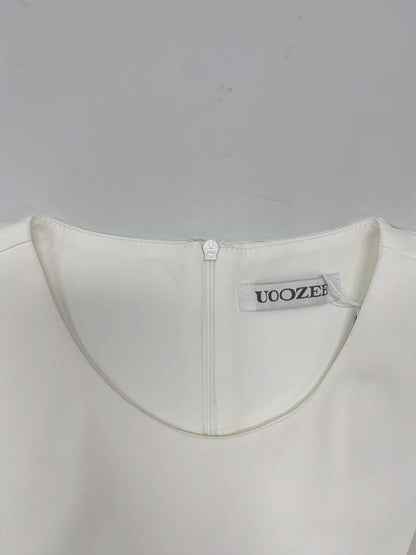 Loose Sleeveless Pockets Solid Color Split-Joint Round-Neck Maxi Dresses