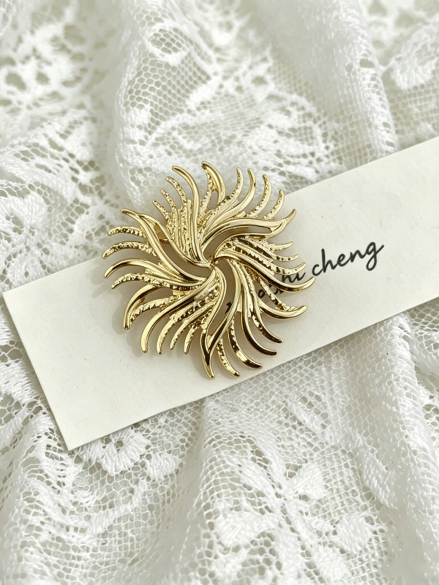 Solid Color Geometric Brooch Accessories