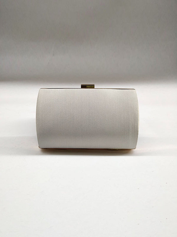 Sacs à main de banquet à pompons de couleur contrastée avec chaînes 