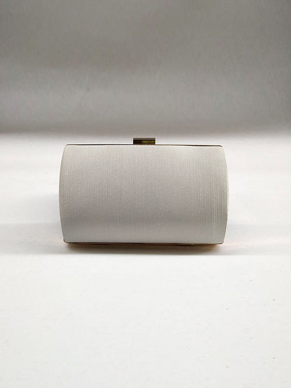 Sacs à main de banquet à pompons de couleur contrastée avec chaînes 