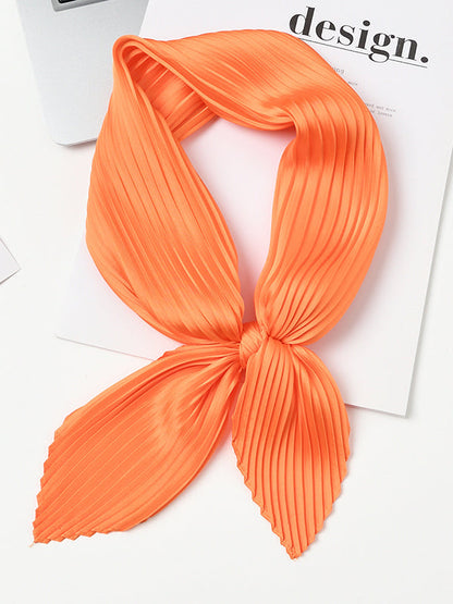 Pleated Solid Color Shawl&Scarf