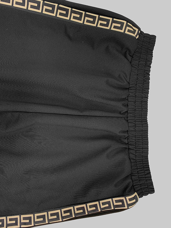 Loose Printed Solid Color Casual Pants Bottoms Trousers