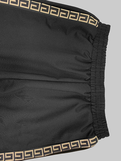 Loose Printed Solid Color Casual Pants Bottoms Trousers