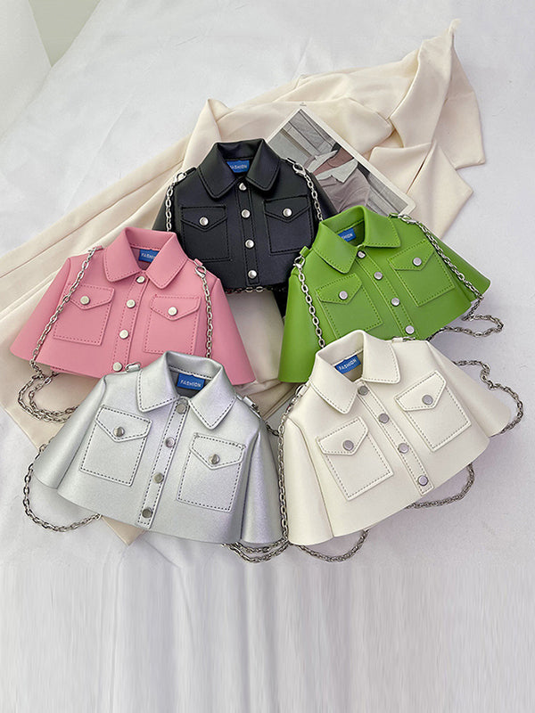 Chains Rivet Split-Joint Jacket-Shaped Bags Bags Accessories Crossbody Bags