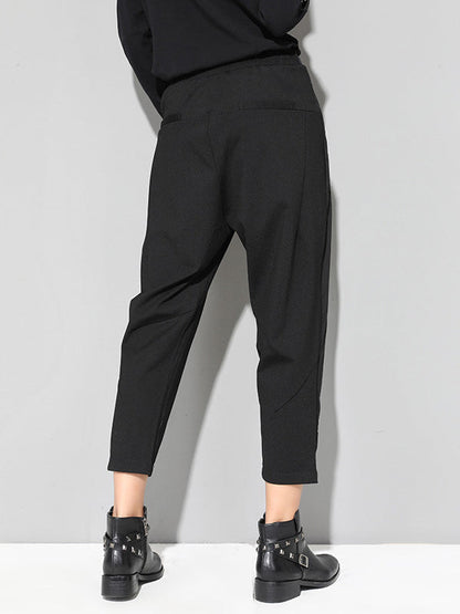 Leisure Fashion Irregularity Solid Color Harem Pants