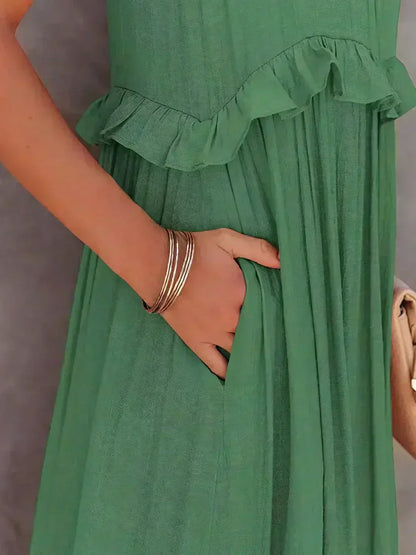 Courtney™ | Elegant Sleeveless Dress with Ruffles