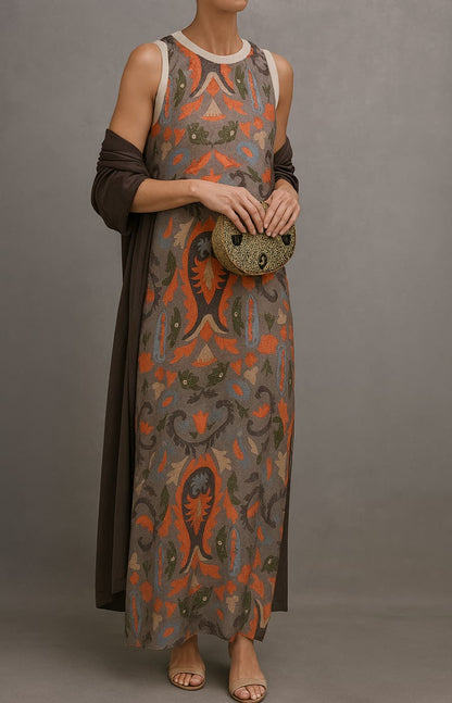 Alexia™ | Matching Long Dress & Coat Set