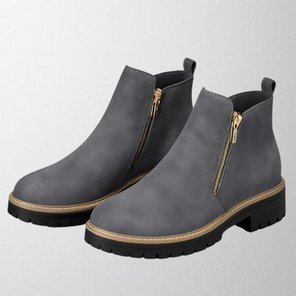 Elma™ | Women's shoe with round toe and side zip fastening