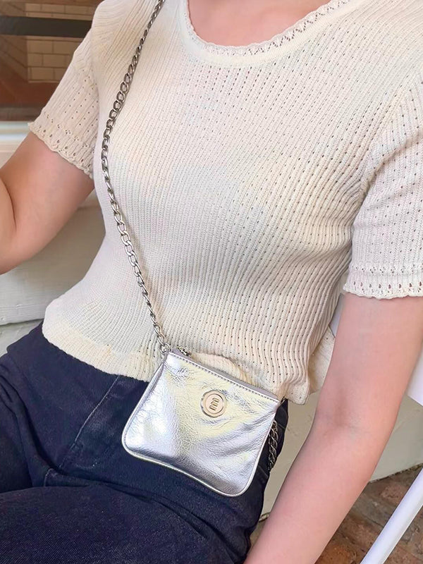 Chains Shiny Split-Joint Bags Accessories Crossbody Bags