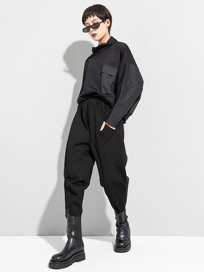 Stylish Solid Elasticity Harem Pants