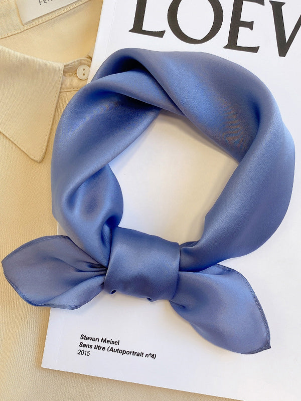 Châle et écharpe décontractés de couleur unie 