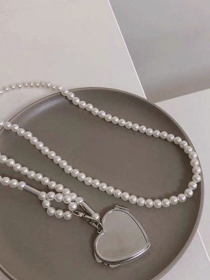 Beaded Heart Shape Shiny Waist Chain Accessories