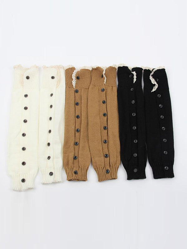 Vintage Knitting Lace Leg Warmers Accessories