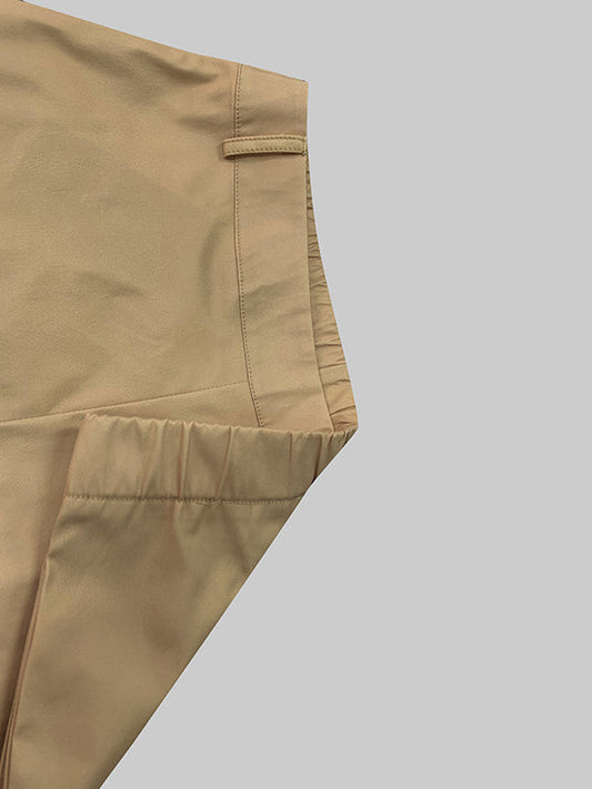 High Waisted Loose Belted Flower Print Pockets Pants Trousers