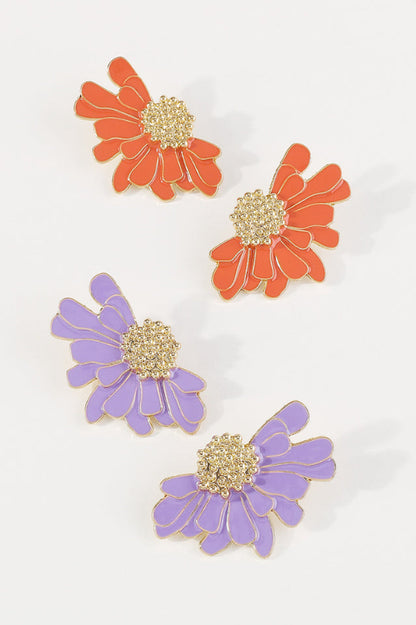 Sibyl Demi Flower Earrings