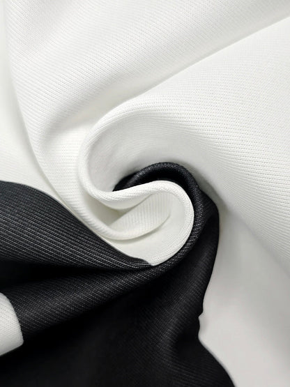 Lange Ärmel, lockere Kontrastfarbe, Blumendruck, geteilter Stehkragen, Jacken-Oberbekleidung 