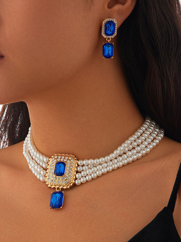 Geometric Drop Earrings Necklaces Accessories