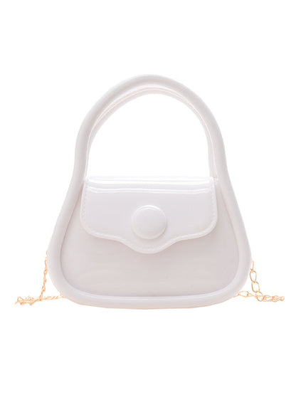 Chains Solid Color Crossbody Bags Satchels