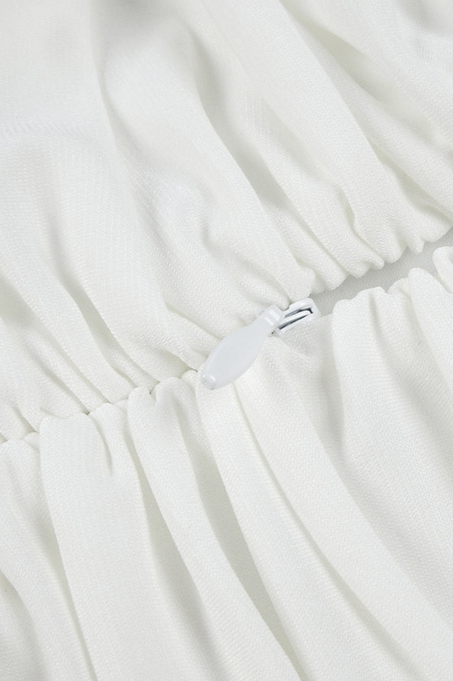 Draped Cowl Neck Maxi Dress