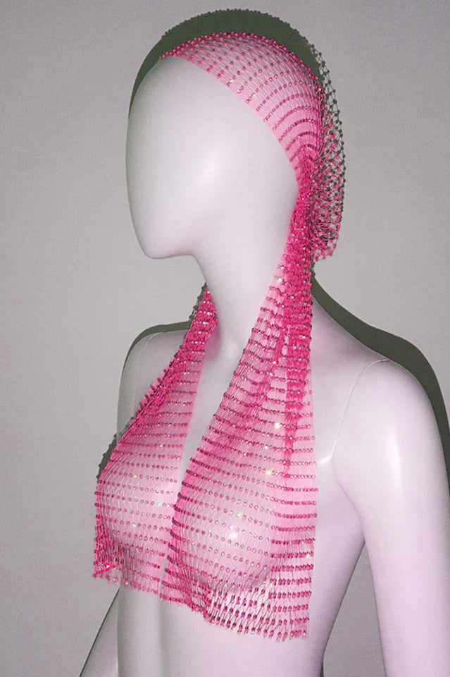 Party Art Rhinestone Hair Net One Size 5#