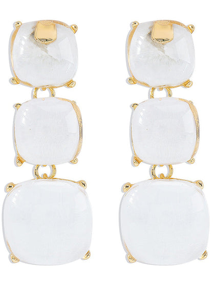 Geometric Drop Earrings Earrings Accessories