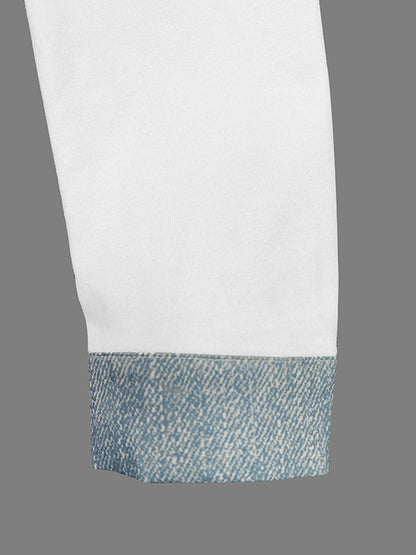 Long Sleeves Skinny Buttoned Split-Joint Lapel Blouses&Shirts Tops