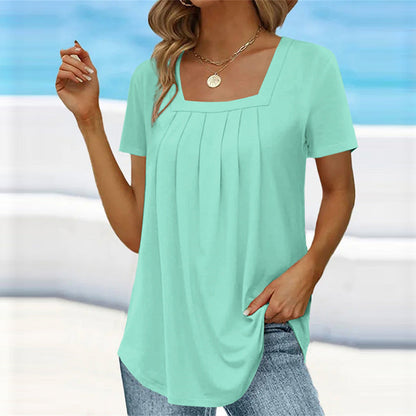 Brenda™ | Elegant Pleated Blouse