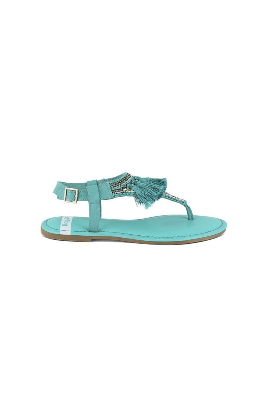 Risha Genuine Leather Tassel Sandals