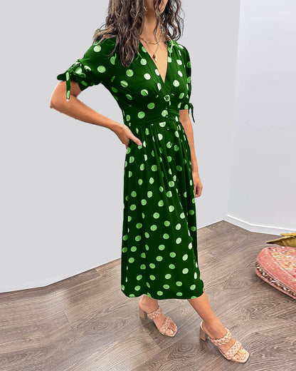 Bailey™ | Elegant Polka Dot Dress