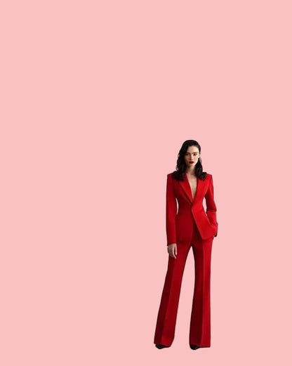 NEXT DAY DELIVERY RED SUIT