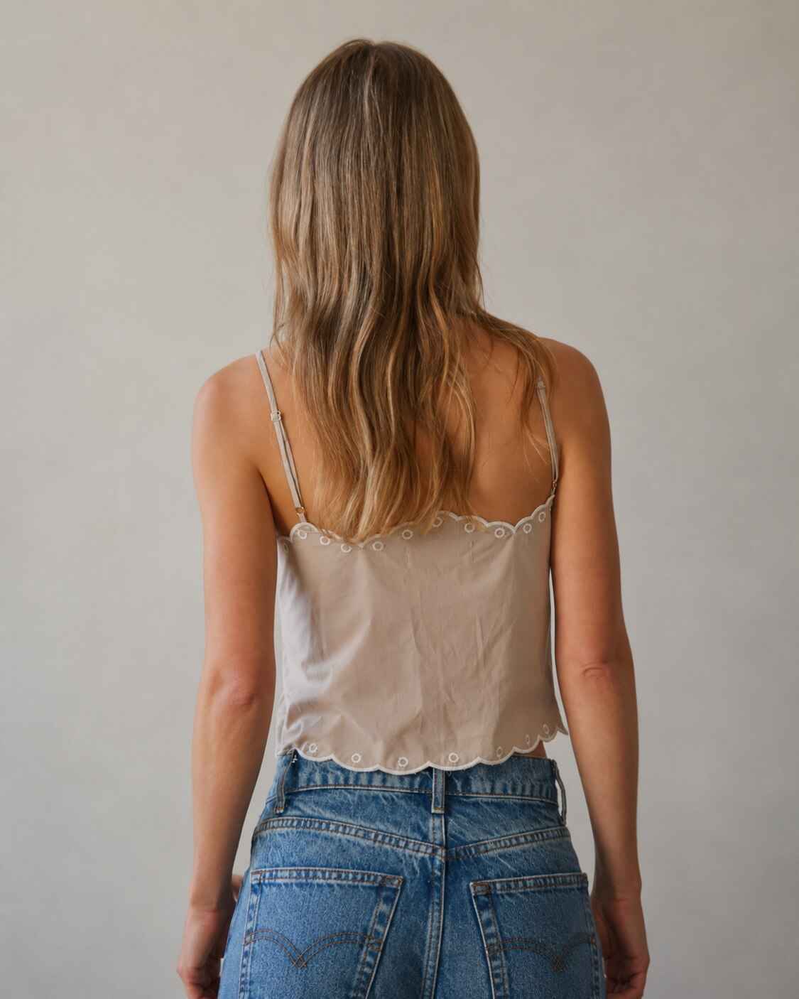 Floral Lace Work Sleeveless Top