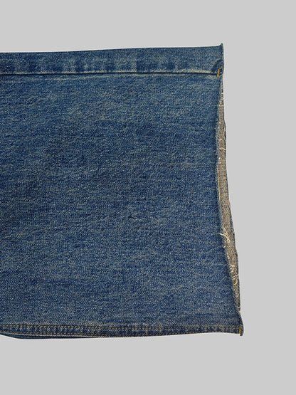 Pantalon en jean taille haute à jambes droites et dégradées 