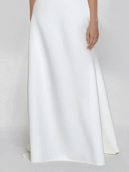 Batwing Sleeves Solid Color Split-Joint V-Neck Evening Dresses Maxi Dresses